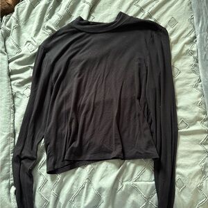 Pacsun Black Cropped Long Sleeve